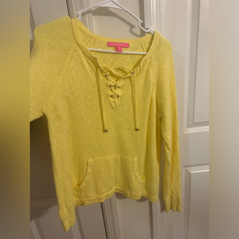 Lily Pulitzer yellow sweater